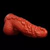 Seamons Dildó Texturált felületű tapadószájas 16 cm PVC fekete