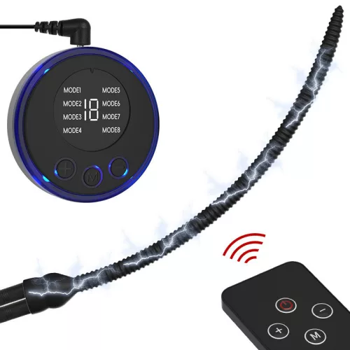 Elektro Stimuláló Szexjáték Rugalmas, Bordázott 18 cm USB töltés