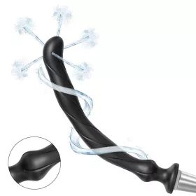   Enéma szilikon spirál textúrájú cső 23 cm 2,7 cm átmérővel