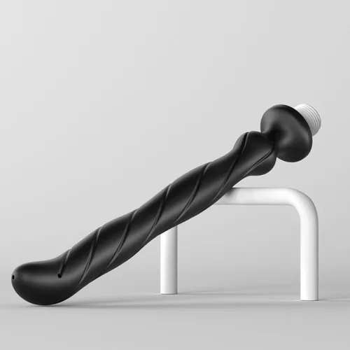 Enéma szilikon spirál textúrájú cső 23 cm 2,7 cm átmérővel