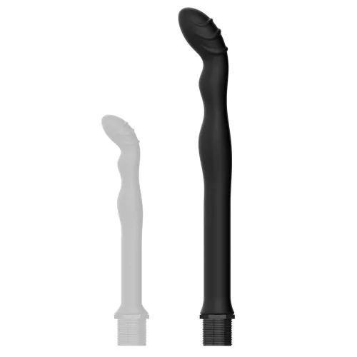 Cleanitty Dildó Hajlított hegy, központi lyuk 24 cm szilikon
