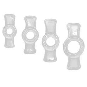   Péniszgyűrűk rugalmas 7-17 mm áttetsző 4 db TPE anyagból