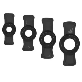 Mini Cockrings Péniszgyűrű Szett 4 db TPE 7-17 mm fekete