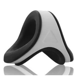   Ballstretcher három lyukas szilikon gyűrű 30 mm fekete-fehér