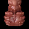 Realista Dildó Kiemelkedő Stimuliáló Felület XXL Barna 35 cm