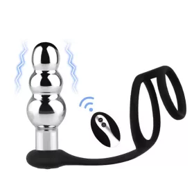   Tornuik Vibrátor Rezgő, 10 mód, távirányítós 9 x 3,4 cm fekete
