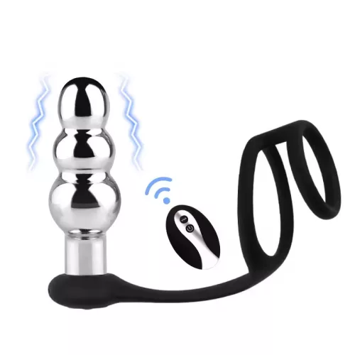 Tornuik Vibrátor Rezgő, 10 mód, távirányítós 9 x 3,4 cm fekete
