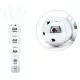 Tribem Anál plug fém kivitel 7,5 cm króm színű