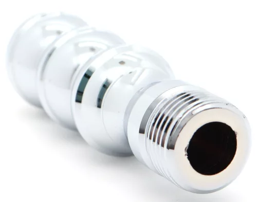 Tribem Anál plug fém kivitel 7,5 cm króm színű