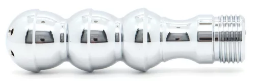 Tribem Anál plug fém kivitel 7,5 cm króm színű