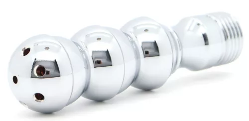 Tribem Anál plug fém kivitel 7,5 cm króm színű