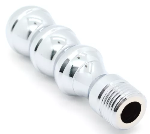 Tribem Anál plug fém kivitel 7,5 cm króm színű