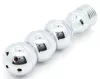 Tribem Anál plug fém kivitel 7,5 cm króm színű