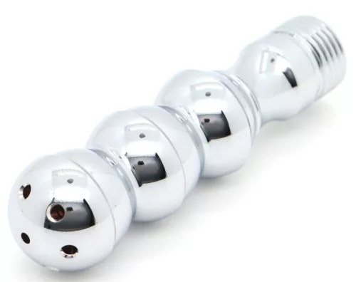 Tribem Anál plug fém kivitel 7,5 cm króm színű