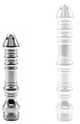 Tubema Anál plug Texturált felület 7 cm króm