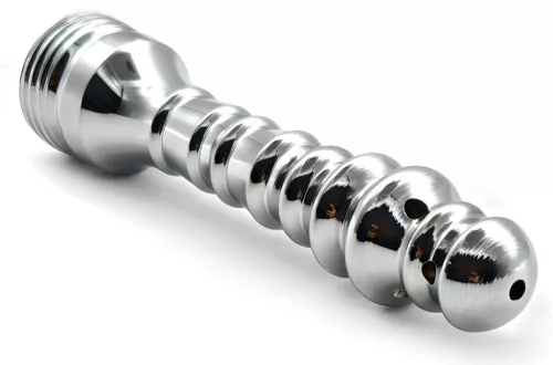 Ligrenem Anál plug Bordázott felület 7 cm króm