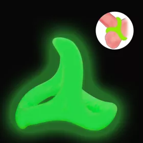   Phosphorescent Péniszgyűrű Nyújtható Szilikon 33 mm átmérővel foszforeszkáló hatással