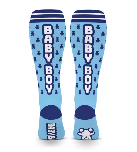 Bay Boy térdzokni macis mintával kék egy méret 39-45