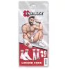 Locked Cock zokni akasztókkal és láncokkal fehér egy méret 39-45