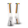 Love is Love Fehér zokni szivárvány csíkokkal egy méret 39-45-ös