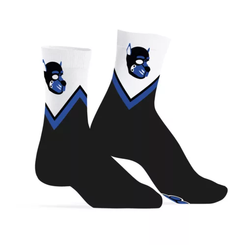 Blue Puppy zokni fekete-kék kapucnis manccsal egy méret 39-45