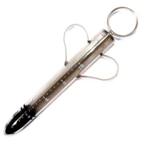 Síkosítófecskendő injektor 20 ml 10 cm hosszú 1,9 cm széles abs