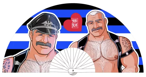 Daddy Bear kék Legyező 64 cm