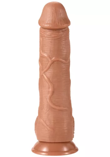 Dildó Texturált, tapadókorongos 23 x 6,5 cm fekete
