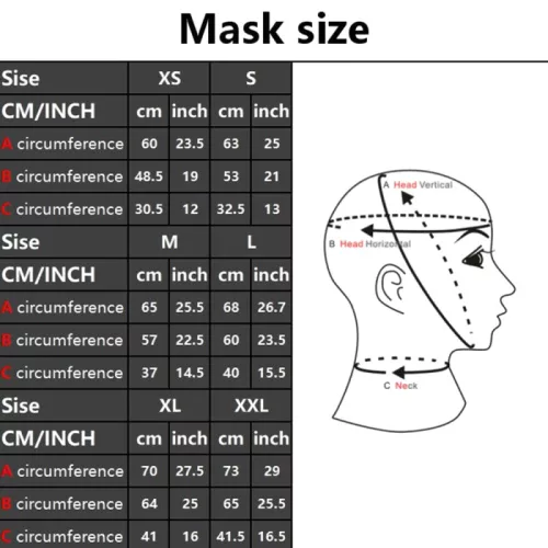 Latex kapucni szem, száj és orr nyílásokkal fekete, cipzáros hátsó rész
