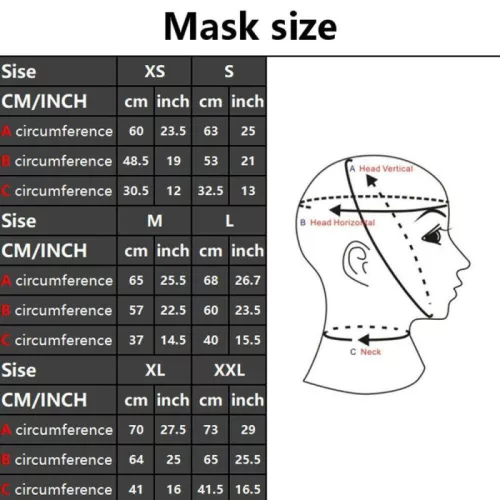Latex kapucnis fejmaszk szellőzőcsövekkel fekete, sárga