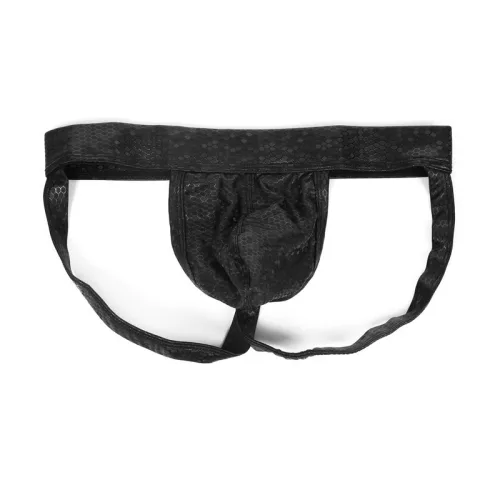 Bizz férfi jockstrap méhsejtes anyaggal fekete színben M-XXL méretben