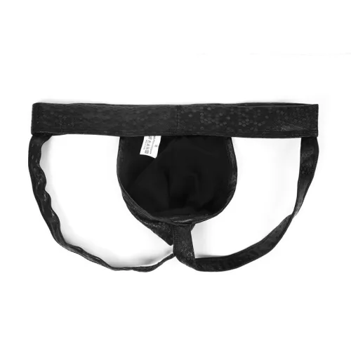 Bizz férfi jockstrap méhsejtes anyaggal fekete színben M-XXL méretben