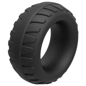   Ponez péniszgyűrű 30 mm fekete szilikon tapogatós felület