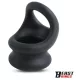 Penastor Heregyűrű Két Méretű Szilikon 25-30 mm Fekete 3 cm magas
