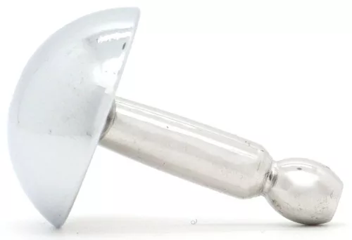Mushur Urehraális plug lekerekített, lyukas 3 cm rozsdamentes acél 7-11 mm átmérő