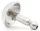 Mushur Anál plug belső lyukkal 3 cm rozsdamentes acél 7-11 mm átmérő