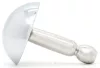 Mushur Anál plug belső lyukkal 3 cm rozsdamentes acél 7-11 mm átmérő