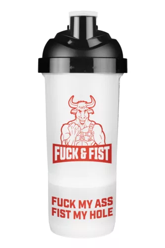 Fist Shaker keverő shaker 600 ml + 250 ml tárolóval, mérőskálával