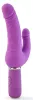 Double dildo rezgő, 30 mód, vízálló 21 cm szilikon fekete