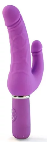 Double dildo rezgő, 30 mód, vízálló 21 cm szilikon fekete