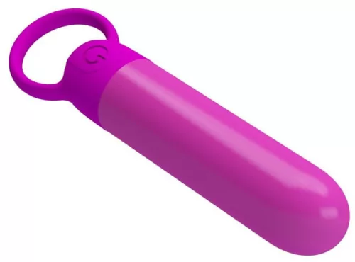 Mini vibrátor 10 rezgésmód USB töltés rózsaszín 6x1,8 cm szilikon