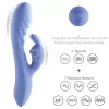 Vibro Rabbit Vibrátor 10 rezgésmód vízálló újratölthető 12 cm szilikon