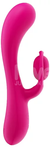 Vibrátor Rezgő 10 mód Újratölthető Vízálló 12 cm szilikon fekete