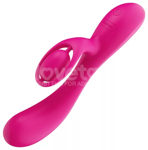 Vibrátor Rezgő 10 mód Újratölthető Vízálló 12 cm szilikon fekete