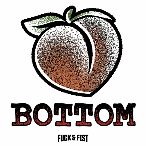 Ideiglenes tetoválás Bottom 9 x 8,5 cm barack mintával