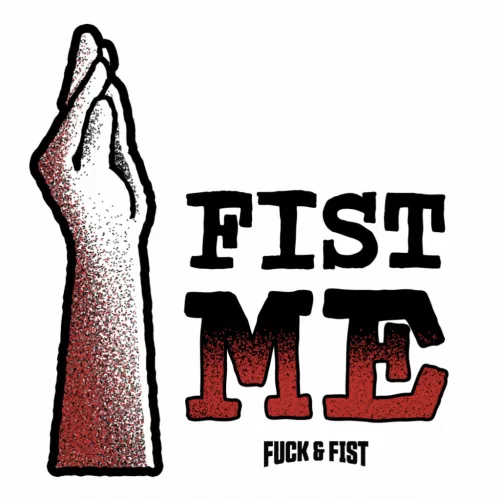 Ideiglenes tetoválás fisting felirattal 9 x 8,5 cm