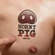 Ideiglenes tetoválás Horny Pig malac motívummal 9x6 cm