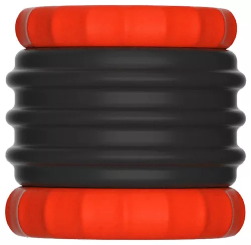 Laboraasztó 2 az 1-ben 4,7 cm magas piros-fekete szilikon 32 mm belső átmérővel