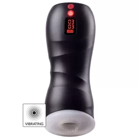   Maszturbátor két motorral 10 rezgésmóddal 12 cm USB újratölthető fekete
