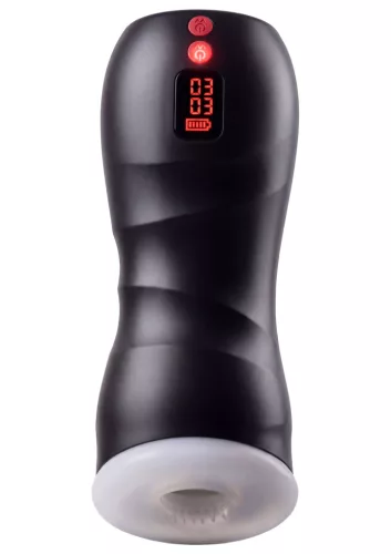 Maszturbátor két motorral 10 rezgésmóddal 12 cm USB újratölthető fekete